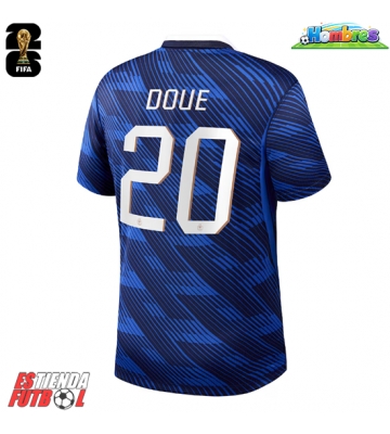 Francia Desire Doue #20 Primera Equipación Mundial 2026 Manga Corta